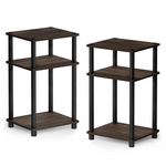 2-Pack Furinno Just 3-Tier Turn-N-Tube End Table