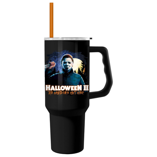 Silver Buffalo 40 Ounces Halloween II The Nightmare Isn't Over Tumbler