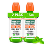 2-Pack TheraBreath 16Oz Fresh Breath Oral Rinse