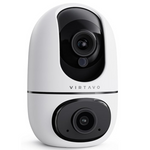 Dual-Lens & Split View Baby Monitor Security Camera With 2-Way Audio