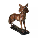 Design Toscano The Wary Standing Fox Cast Bronze Garden Statue