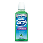 18oz ACT Zero Alcohol Anticavity Fluoride Mouthwash (Total Care Mint)
