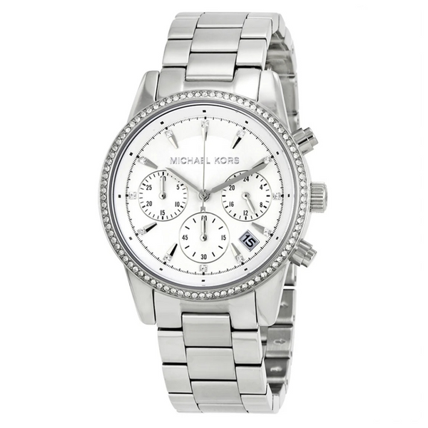Michael Kors Women's Ritz Silver-Tone Watch