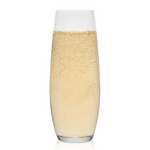 Set Of 6 Libbey Stemless Flute Glasses, 9.6 Oz