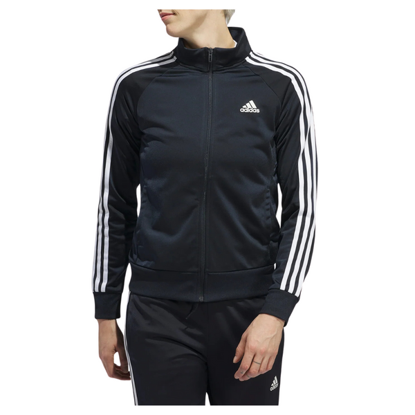 Adidas Women’s Primegreen Essentials Warm-Up Slim 3-Stripes Track Jacket