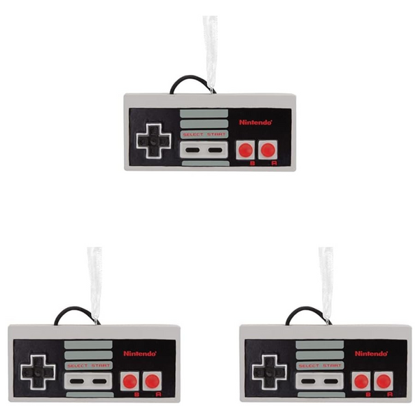 3-Pack Hallmark Nintendo Entertainment System NES Controller Christmas Ornament