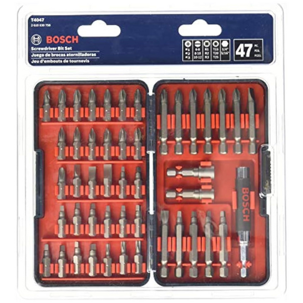47-Piece Bosch Multi-Size Screwdriver Bit Set