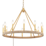 Gracie Oaks Loene 12 Light Dimmable Kitchen Island Wagon Wheel Chandelier