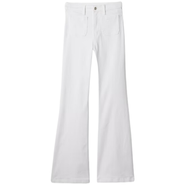 Gap Women's High Rise 70s Flare Jeans (Optic White)