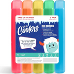 5-Pack Fit + Fresh Cool Coolers Days of the Week Ice Blocks