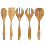 The Pioneer Woman 5-Piece Olivewood Kitchen Cooking Utensil Tool Set