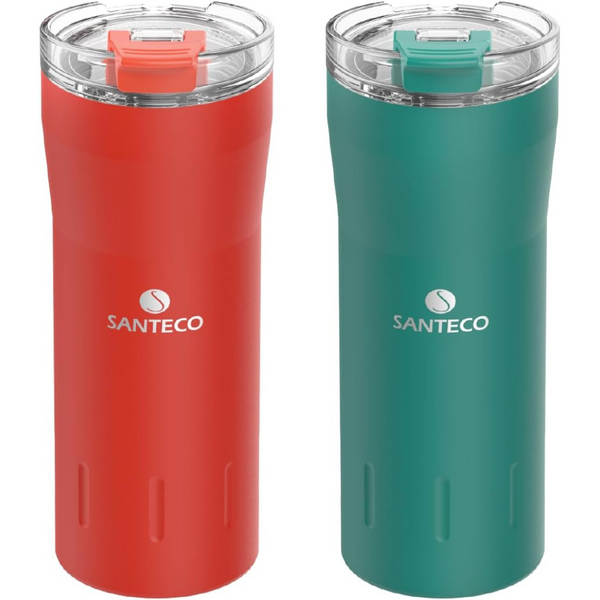 2-Pack Leakproof Dishwasher Safe Stainless Steel Travel Coffee Mug, 17 oz