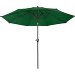 Pure Garden 10ft Patio Crank Outdoor Umbrella with Auto Tilt