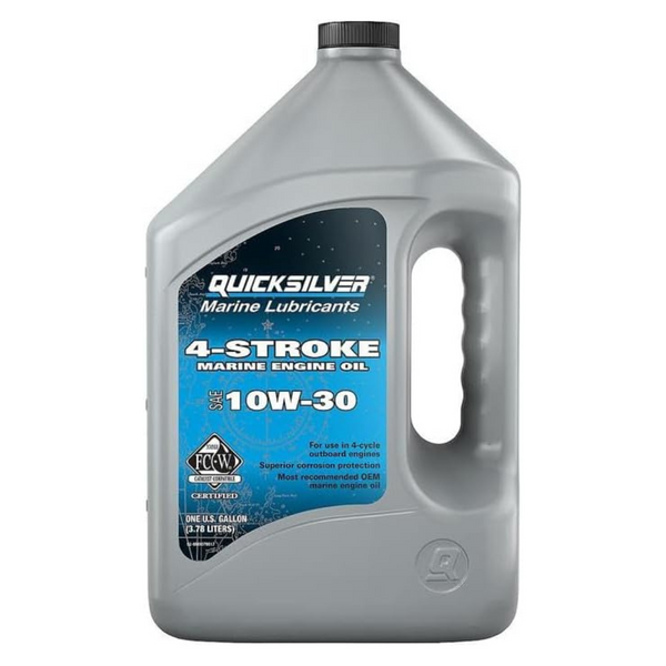 Quicksilver 1-Gal. Mineral 10W-30 4-Stroke Marine Engine Oil