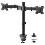 Heavy-Duty Steel Adjustable Dual Monitor Mount Arm For 13-32"Screens