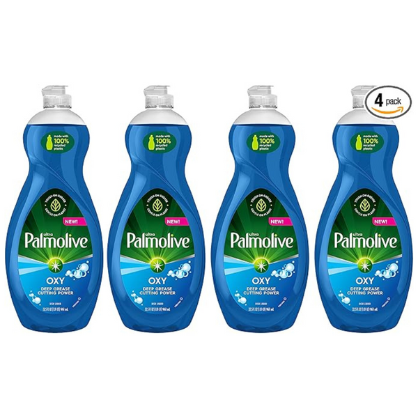 4 Bottles Of Palmolive Ultra Dishwashing Liquid Dish Soap, Oxy Power Degreaser (32.5 Fl Oz Bottles)