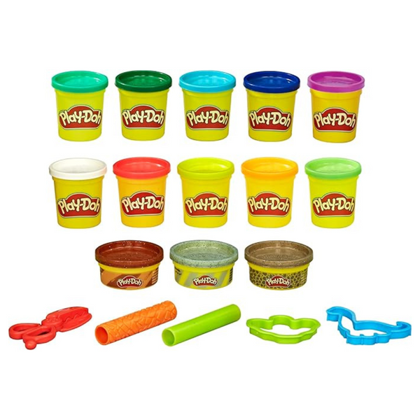 Play-Doh Pirate Theme 13-Pack Of Non-Toxic Modeling Compound With 3 Cutter Shapes, Coin Mold, And Roller Tool