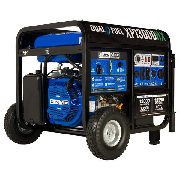 DuroMax Dual Fuel Portable Generator – 13000 Watt Gas Or Propane Powered