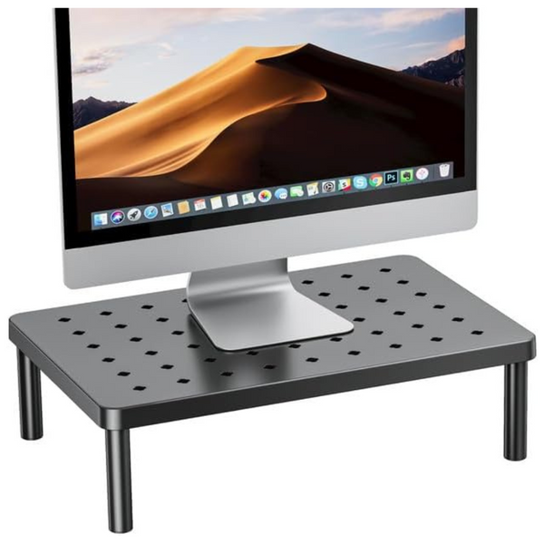 Ergonomic Monitor Riser Stand With Cooling Holes