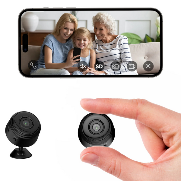 Oraolo Indoor Security Camera with 1080p Clear Night Vision