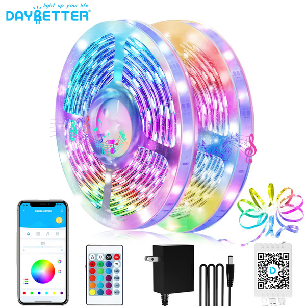 100ft Daybetter Music Sync Strip LED Lights with Remote Control