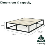 ZINUS Joseph 14" Platform Bed Frame (Queen)