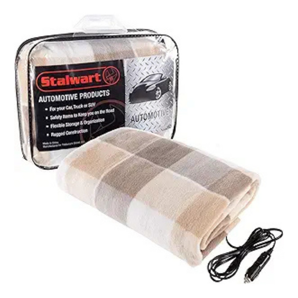 Stalwart 12-Volt Electric Heated Car Blanket