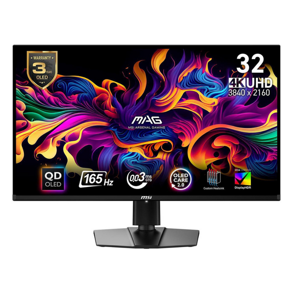 MSI MAG 321UPX 32" 4K UHD 240Hz 0.3ms HDR QD-OLED Gaming Monitor [Refurbished]