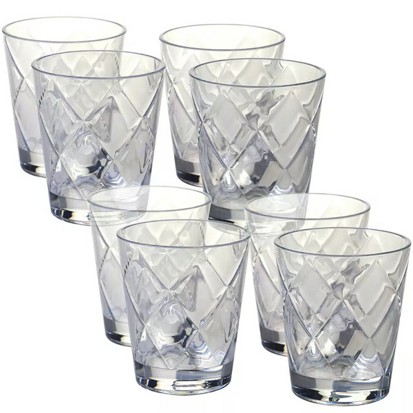 Certified International 8-Piece Double Old-Fashioned Glass Set