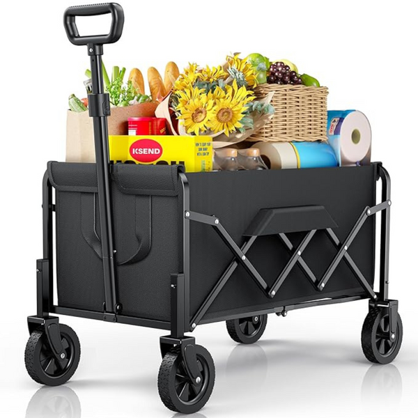 Foldable 200lbs Load Capacity Collapsible Wagon With Wheels