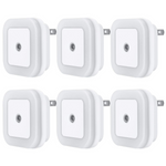 6-Pack LED Night Light Lamp With Smart Dusk To Dawn Sensor