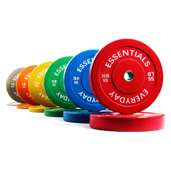 BalanceFrom Steel Hub Color Coded 370 lb Weight Plates Set