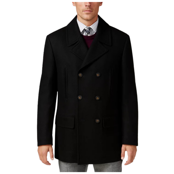 Michael Kors Men's Classic Fit Double-Breasted Wool Blend Peacoats (4 Color Options)