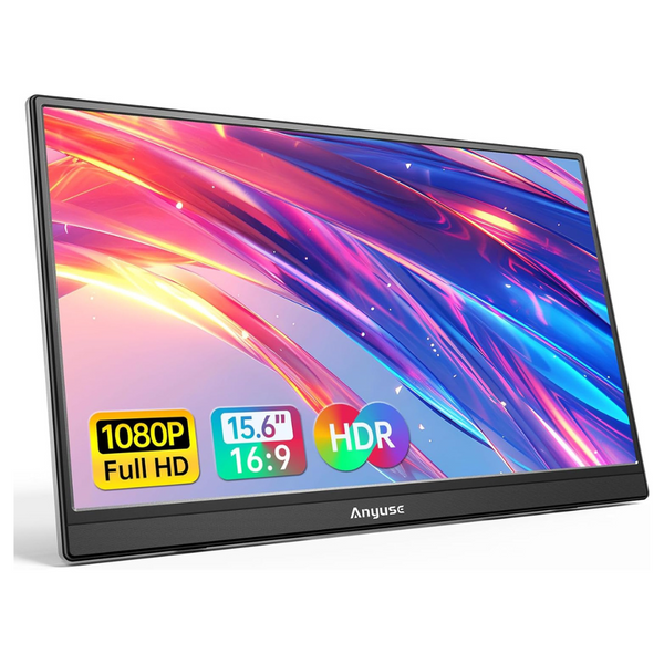 Anyuse 15.6" Portable FHD 5ms IPS Ultra-Thin Zero Frame Gaming Monitor