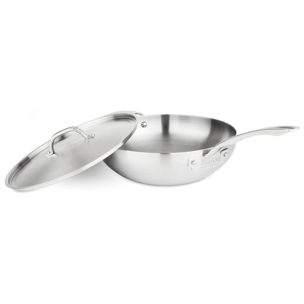 Viking Culinary Professional 5-Ply Stainless Steel 12" Chefs Pan