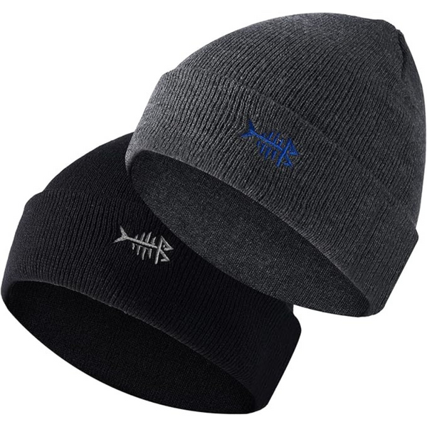 2-Pack Lightweight Winter Stretchy Knit Beanie Hats (Various)