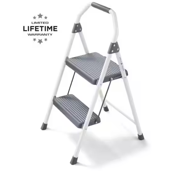 Gorilla Ladders 2-Step 225 lbs. Load Capacity Compact Steel Step Stool