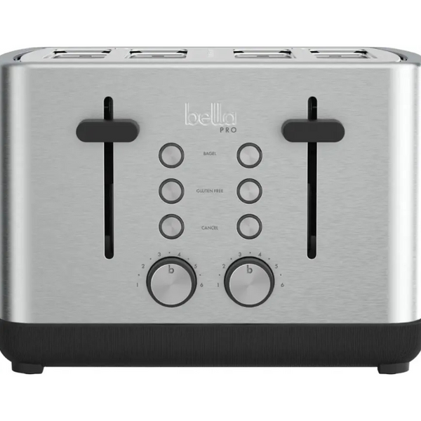 Bella PRO 4-Slice Stainless Steel Toaster