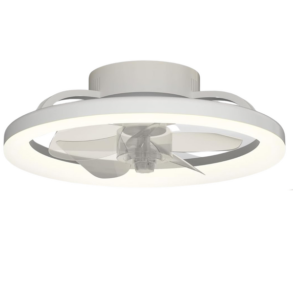 Mcestna 16" Bladeless Low Profile Modern Ceiling Fans with Lights