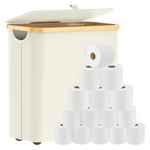 35L Extra Large Toilet Paper Storage With Lid & Footbase