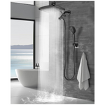 12" High Pressure Rain Shower Head W/ 8-Mode Handheld Spray Combo