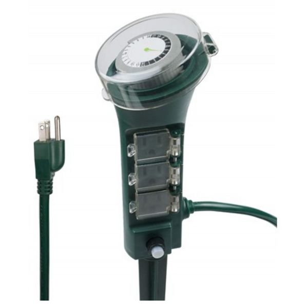 BN-LINK Power Strip With Programmable Mechanical Timer And Yard Stake