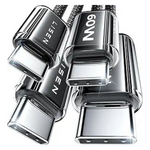 2-Pack LISEN 60W 3ft USB-C Fast Charging Charger Cable