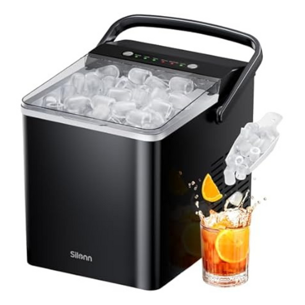 Silonn Ice Maker Countertop, Portable Ice Machine With 1.8 L Water Tank