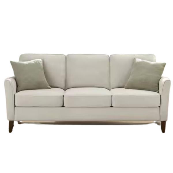 StyleWell Doherty 79.9 In. Modern Flared Arm Fabric Sofa In Oyster Beige