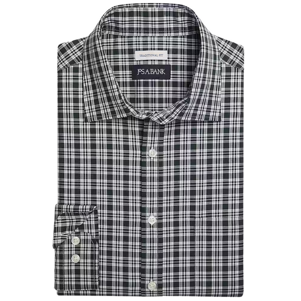 Jos. A. Bank Comfort Stretch Traditional Fit Long Sleeve Sport Shirt