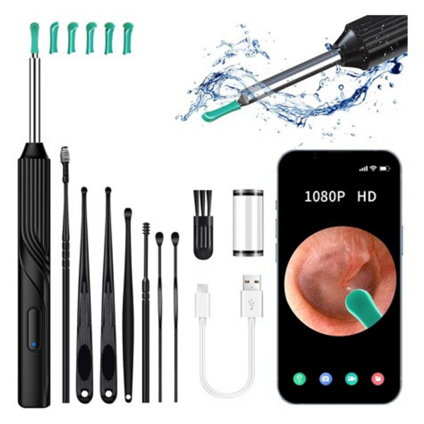 8-Piece Ear Wax Removal Tool Camera With 6 LED Lights