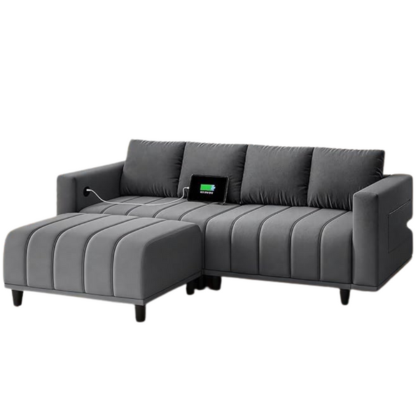 Yitahome 82.6" L Shaped Sectional Couch With Ottoman