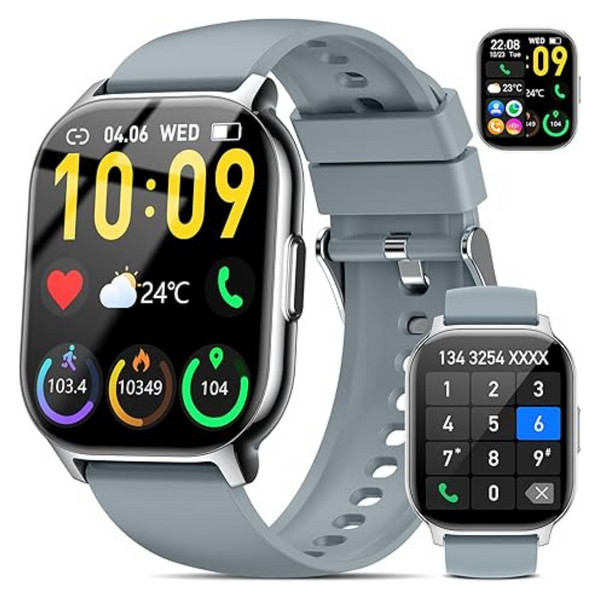 2.1" Activity Trackers IP68 Waterproof Fitness Smart Watch