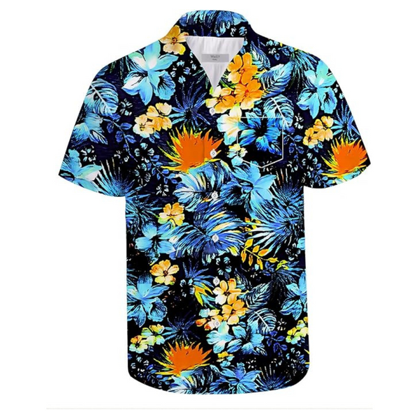 Novelty Hawaiian Button Down Shirts For Men